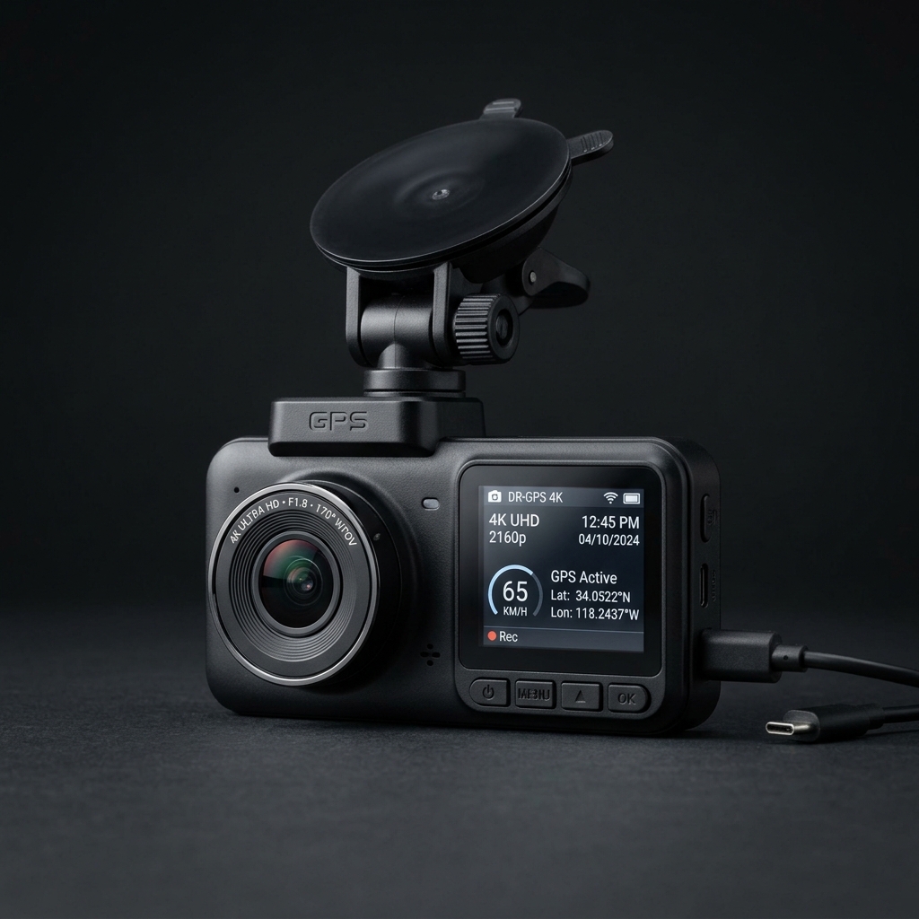 Dash Cam 4K with GPS