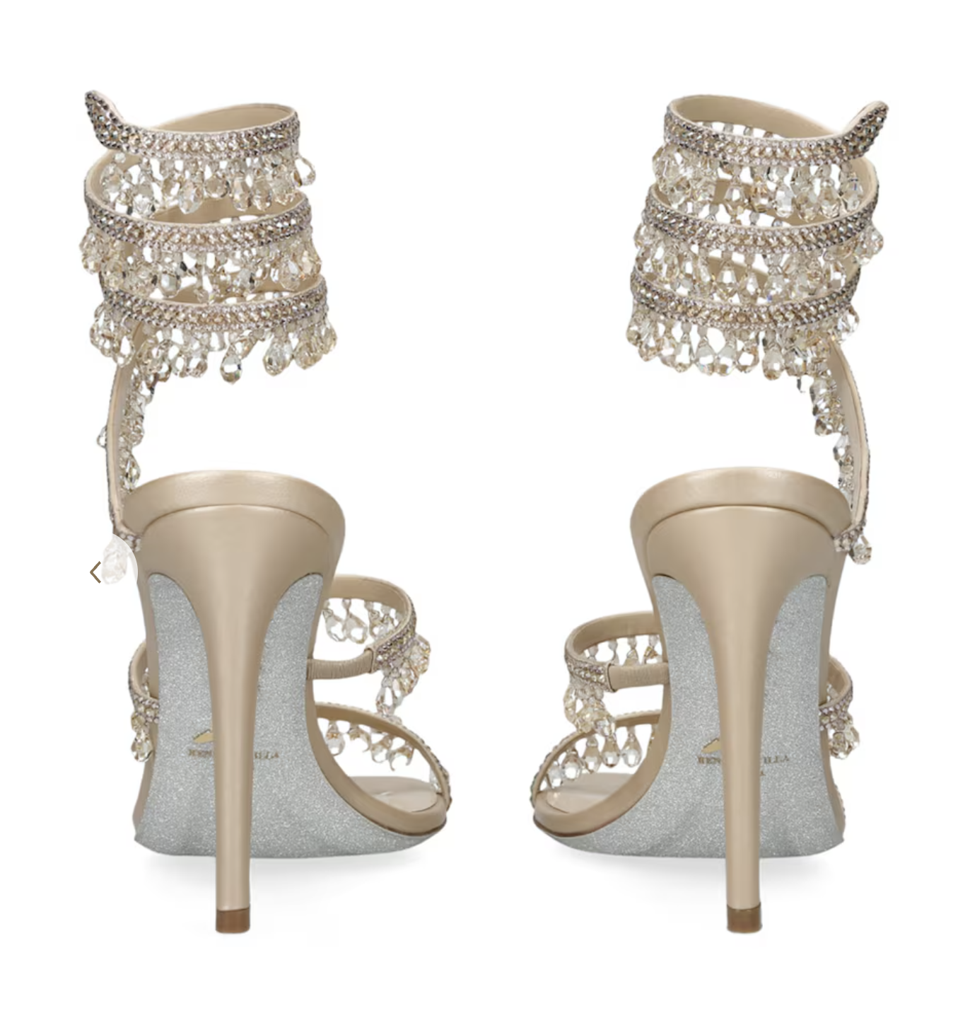 René Caovilla Embellished Chandelier Sandals - Image 2