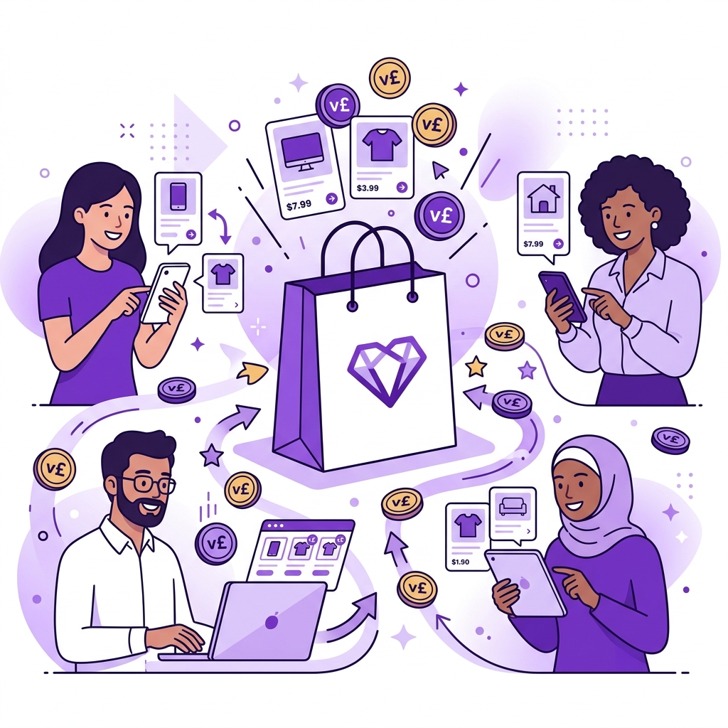 vBuy marketplace illustration